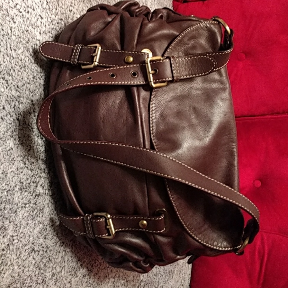 Authentic  NWOT XL Nuovedive soft brown lea